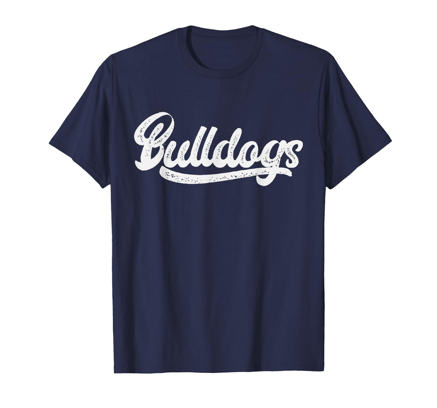 Bulldogs School Sports Fan Team Spirit Vintage Retro T-Shirt