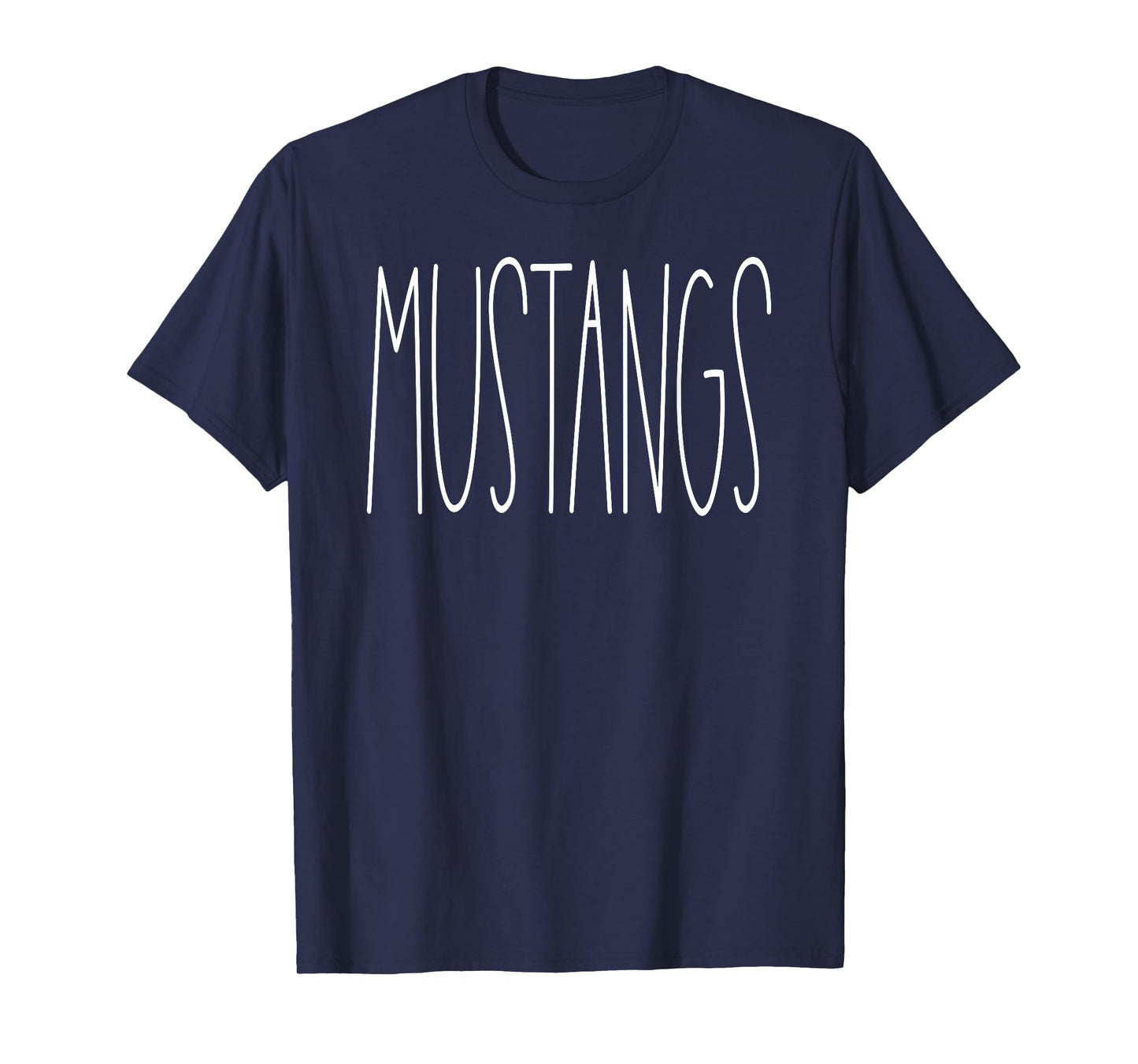 Mustangs School Spirit Team Mascot Teacher Gift T-Shirt for Men Women