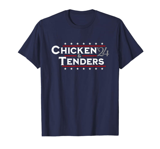Chicken Tenders Men Women Vote Funny Political 2024 Election T-Shirt