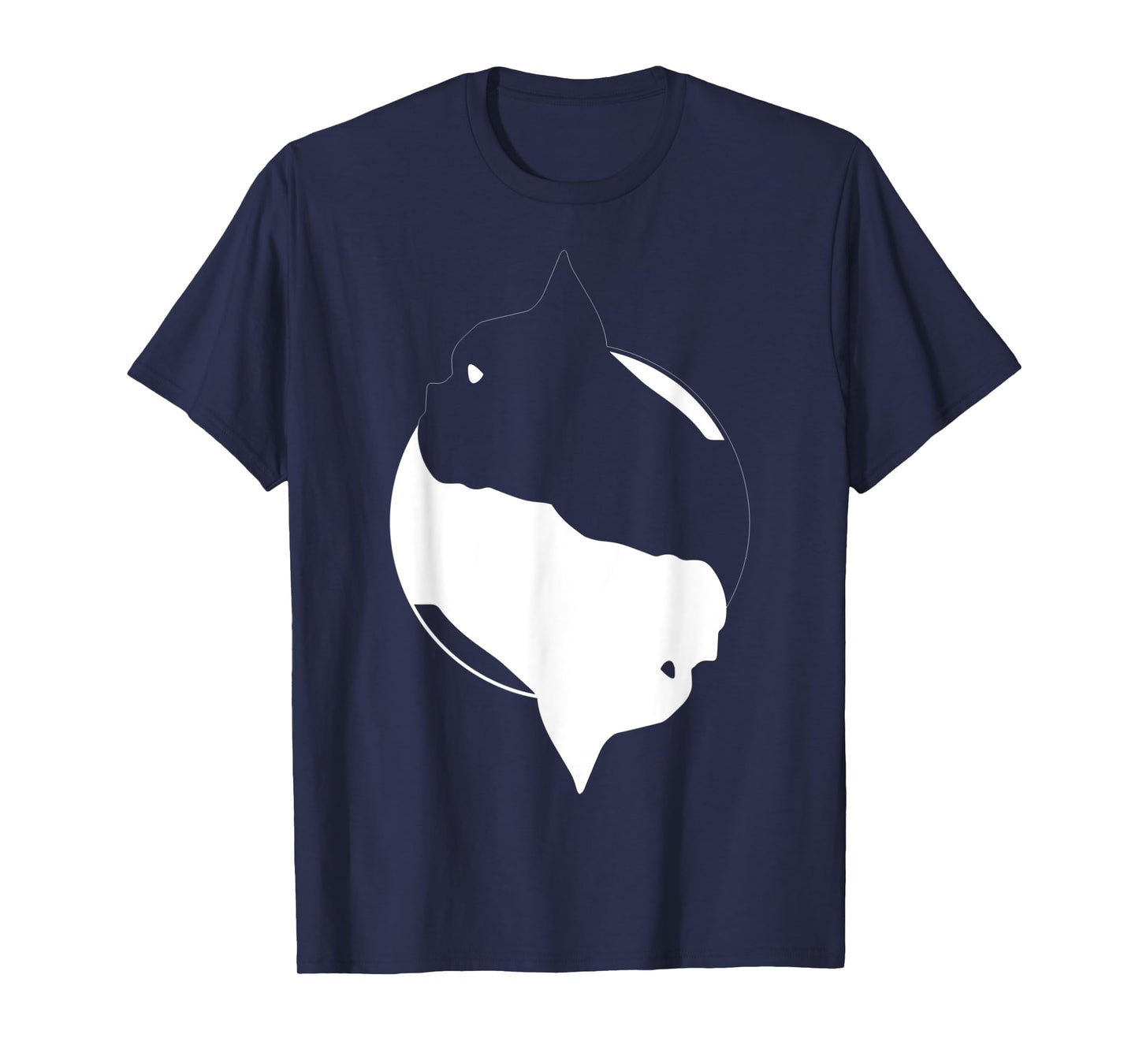 Yin Yang French Bulldog Funny Frenchie Symbol Meditation T-Shirt