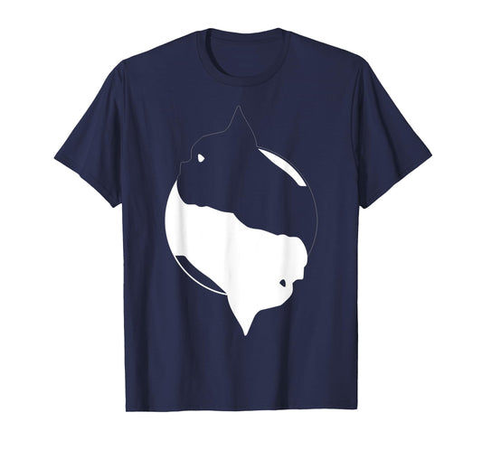 Yin Yang French Bulldog Funny Frenchie Symbol Meditation T-Shirt