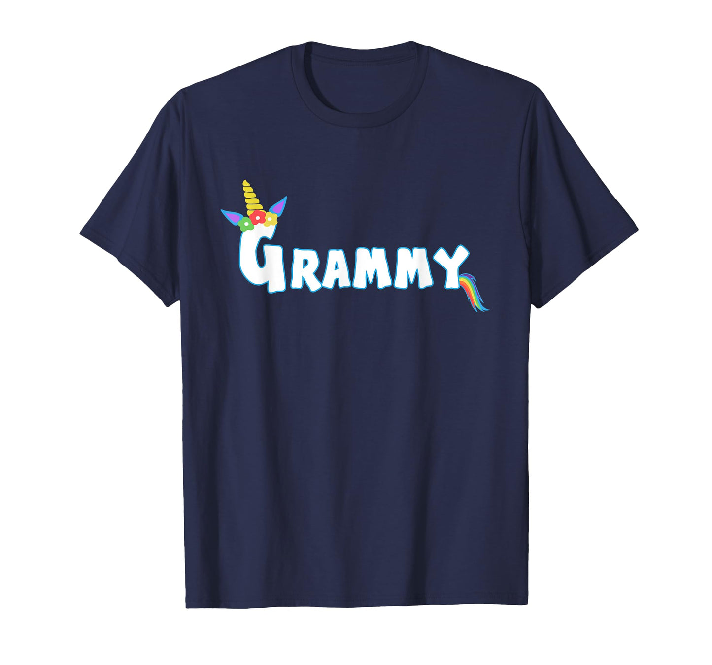 Unicorn Birthday Girl Funny Grammy Grandma Family Matching T-Shirt