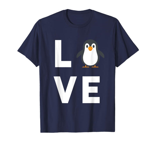 Cute I Love Penguins Bird Humour Funny Baby Penguin T-Shirt
