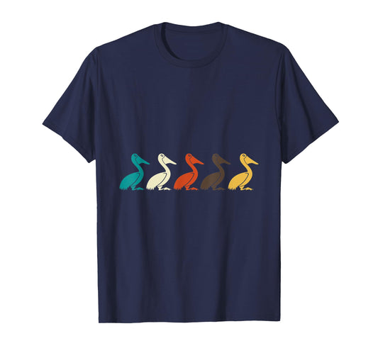 Retro Animals Pelican T-Shirt