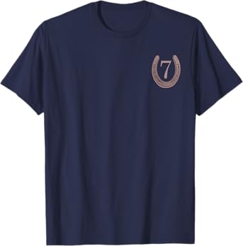 Lucky Horseshoe and the number 7. T-Shirt