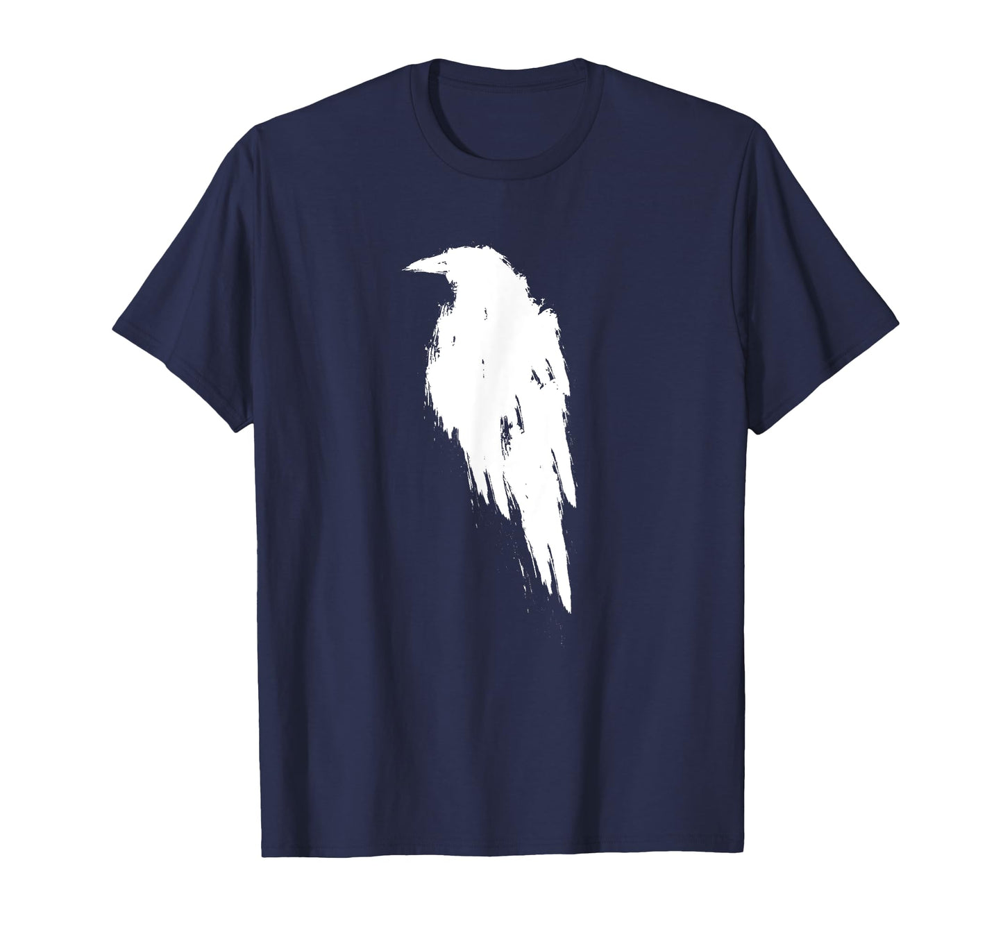 Retro Vintage White Raven Crow T-Shirt
