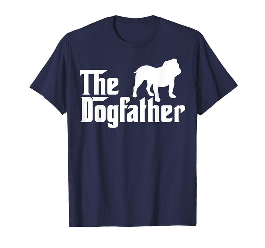 The Dogfather Bulldog Funny T-Shirt T-Shirt
