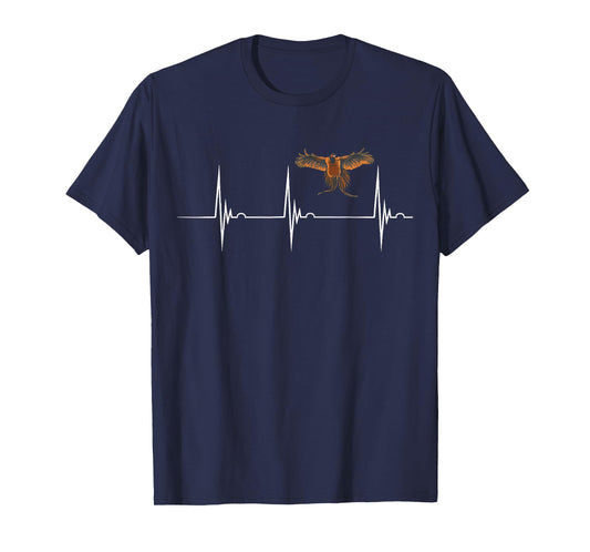 Pheasant Hunting Heartbeat EKG Pulse Pheasant Bird Hunter T-Shirt