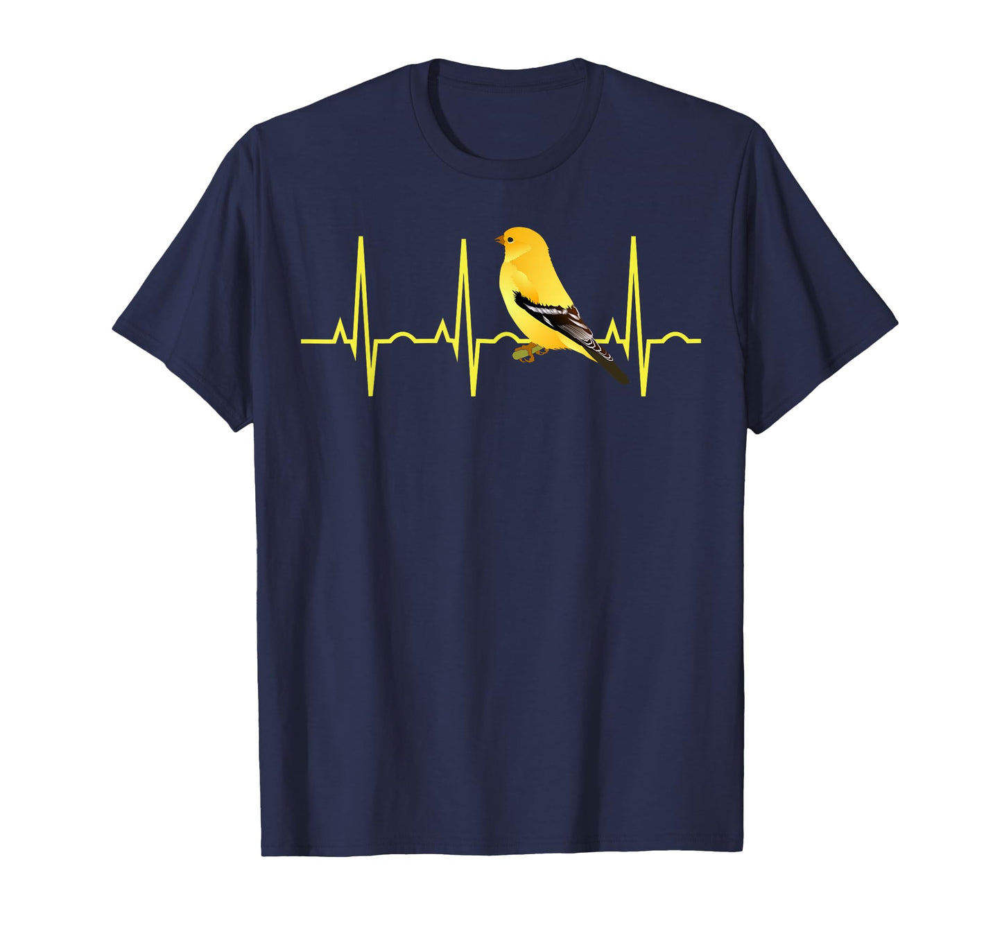 Goldfinch Shirt Goldfinch Heartbeat Gift Tee for Bird Lovers T-Shirt
