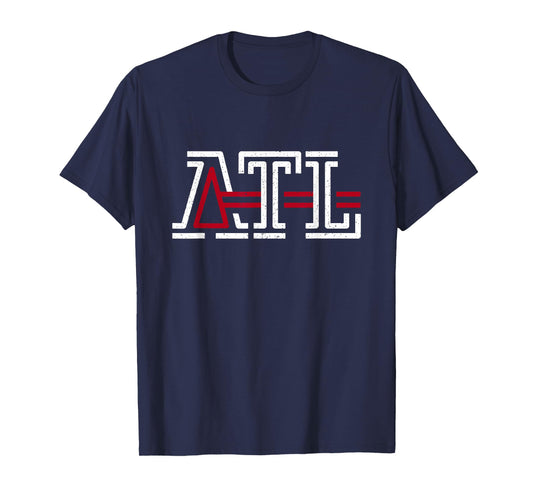 Vintage Atlanta Georgia ATL Classic Distressed T-Shirt