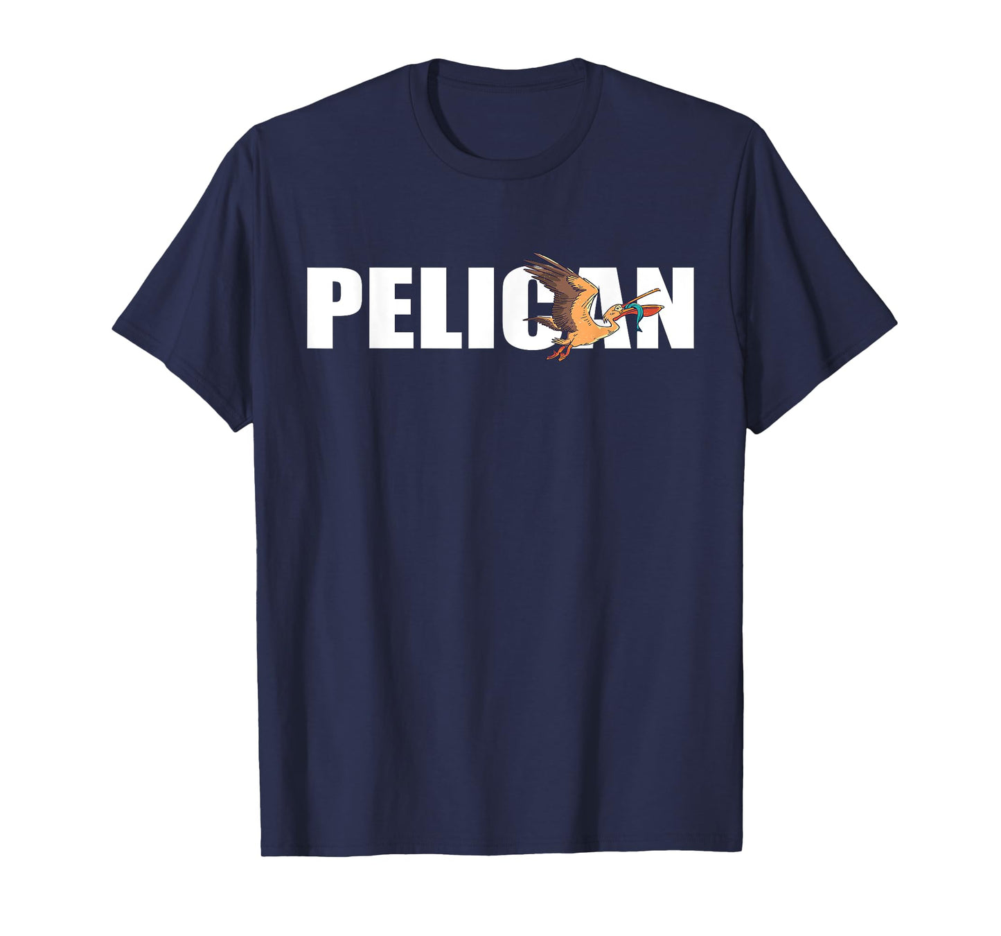 Pelican Fish Catch Tropical Bird Animal Pelican Bird Lover T-Shirt