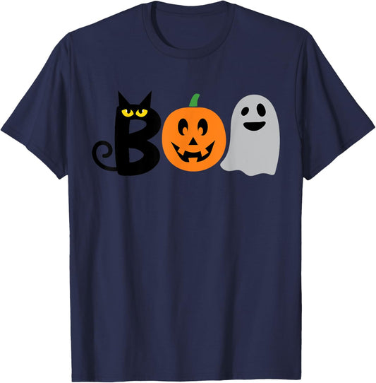Funny Halloween Shirt. BOO Pumpkins Boys Girls Kids Costume T-Shirt