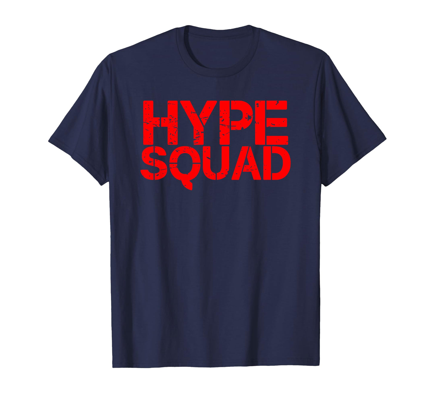 Hype Squad red distressed big game logo T-Shirt