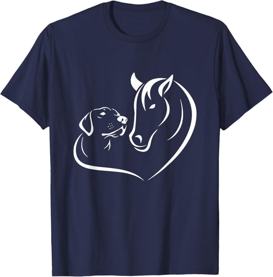 Dog Horse Lovers birthday Fantasy Dogs Funny Horses T-Shirt