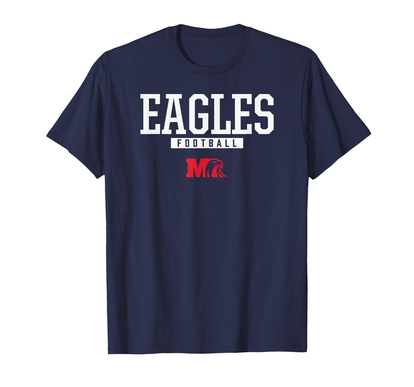 Milford Eagles Logo Football HS T-Shirt