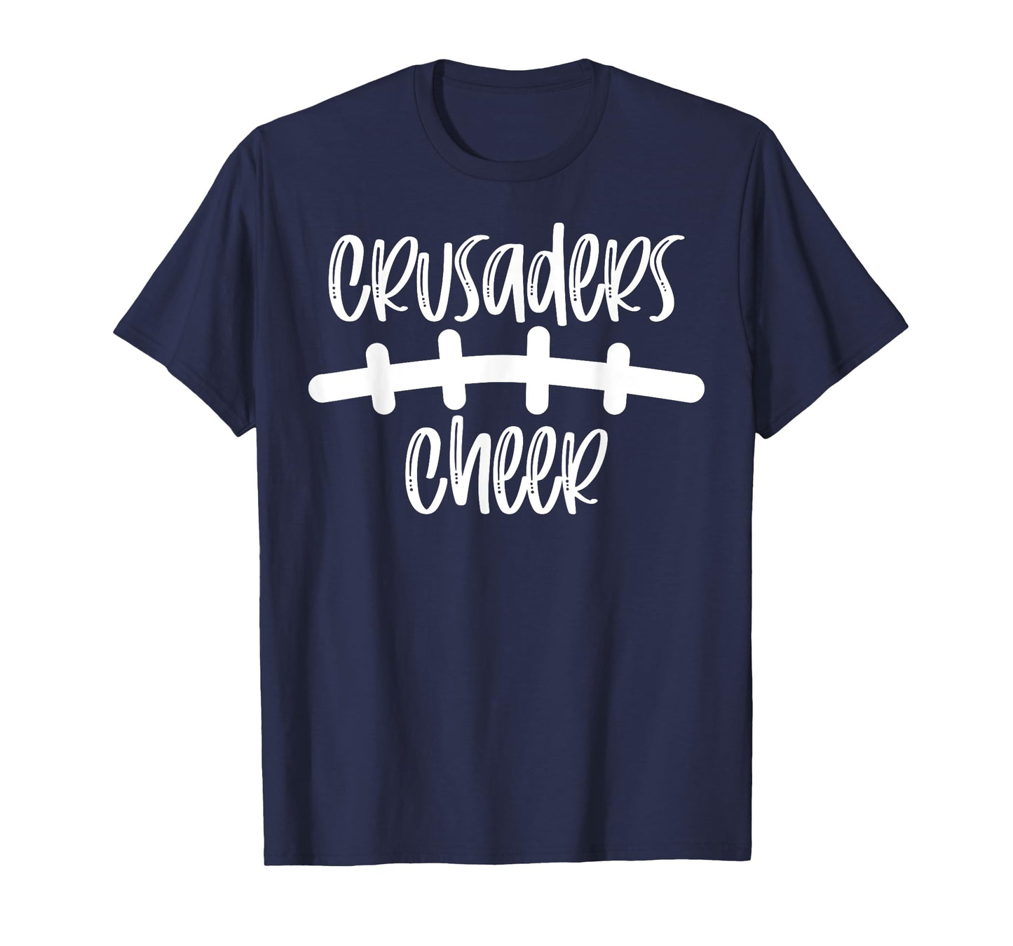 Crusader Cheer School Spirit Football Team Mascot Game Night T-Shirt