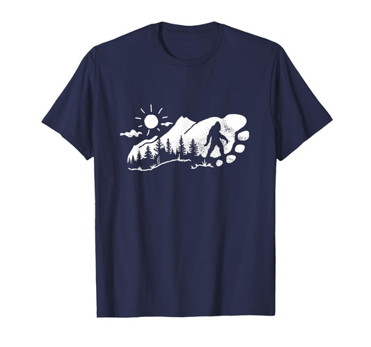 Bigfoot Footprint Graphic T-Shirt