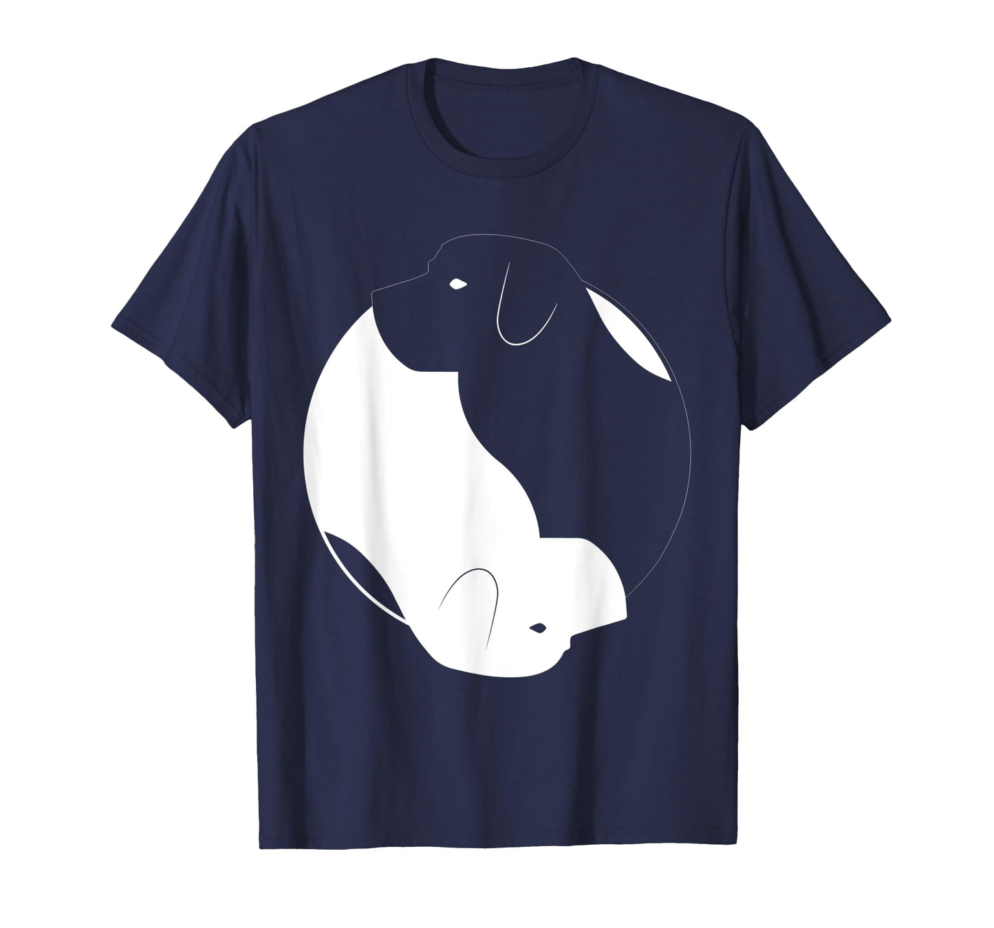 Yin Yang Labrador Funny Retriever Symbol Zen Meditation T-Shirt
