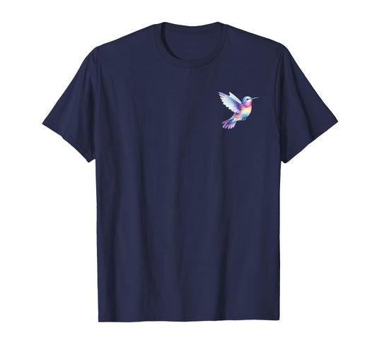 Hummingbird in pocket - Watercolor hummingbird T-Shirt