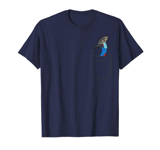 Cassowary In a Pocket Cute Pocket Cassowary Bird T-Shirt