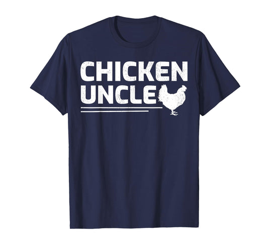 Chicken Farmer Retro Best Chicken Uncle Father's Day T-Shirt