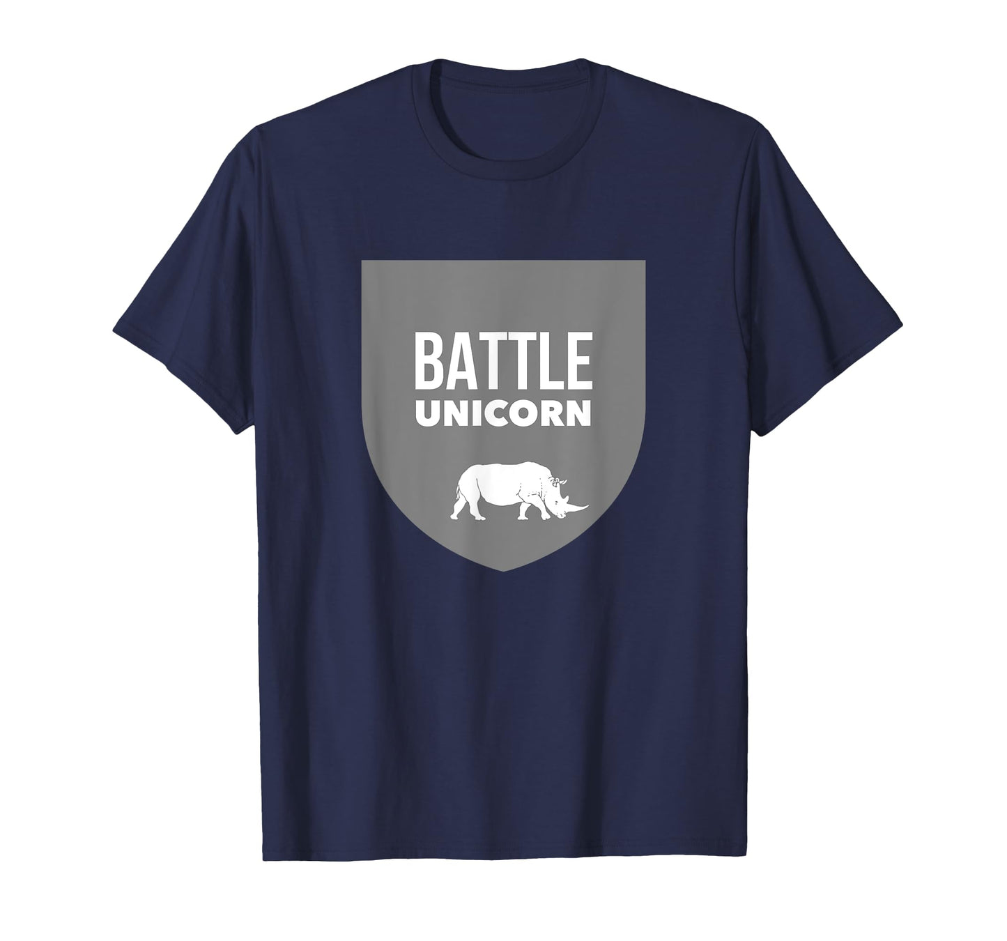 Battle Unicorn Funny Rhinoceros Rhino T-Shirt