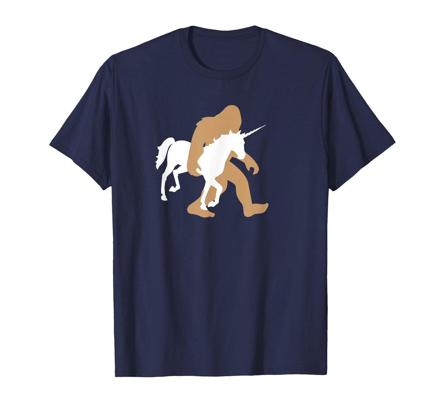 Bigfoot Carrying Unicorn Funny Cute Sasquatch Gift T-Shirt