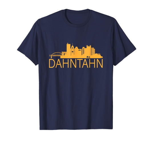 Pittsburghese Dahntahn Yinzer T shirt - Men Women Child T-Shirt