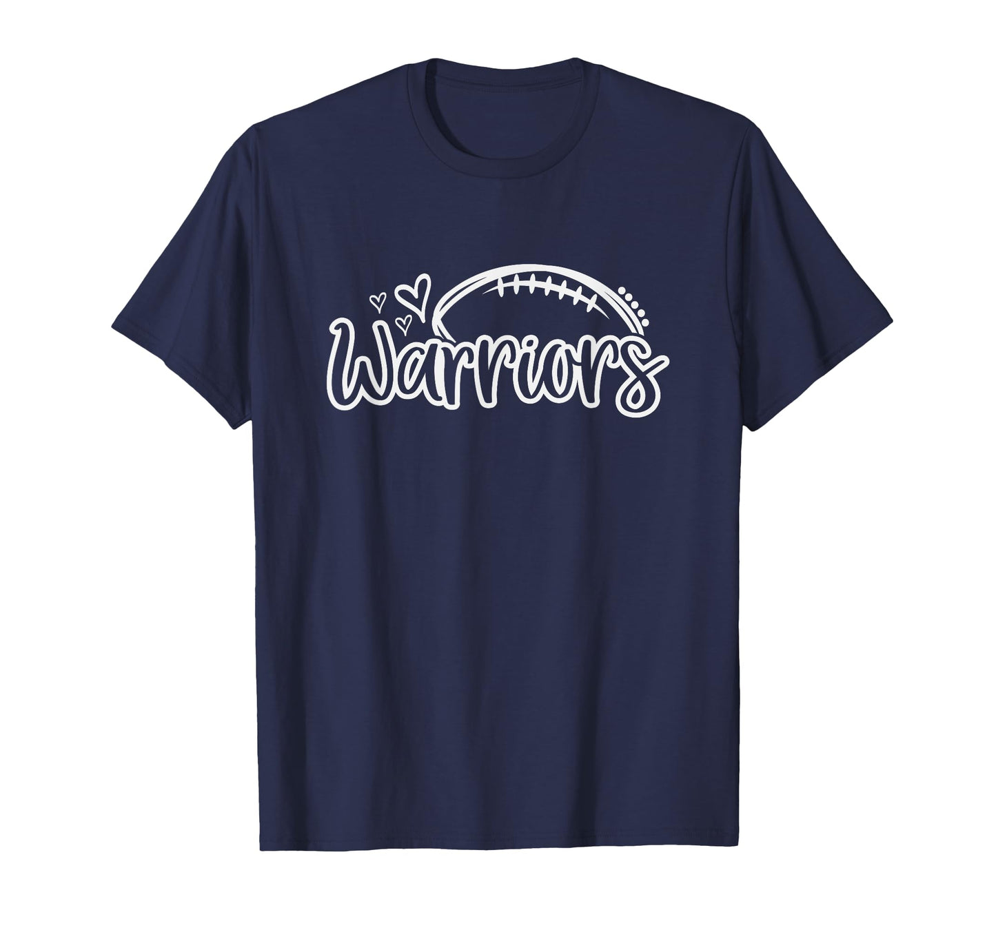 Football Warriors School Sports Fan Team Spirit T-Shirt