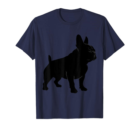 French Bulldog Silhouette, Dog Pet T-Shirt for Men Women Kids