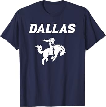 Dallas Texas Athletic Rodeo Sport Graphic T-Shirt