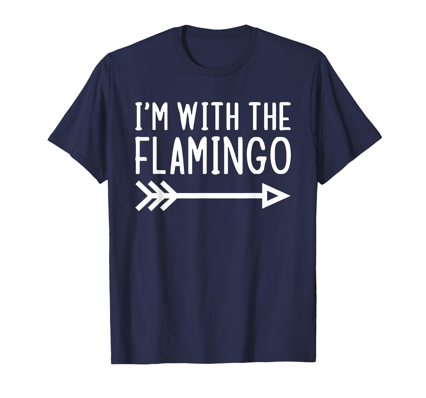I'm With The Flamingo Funny Matching Lazy Halloween Costume T-Shirt