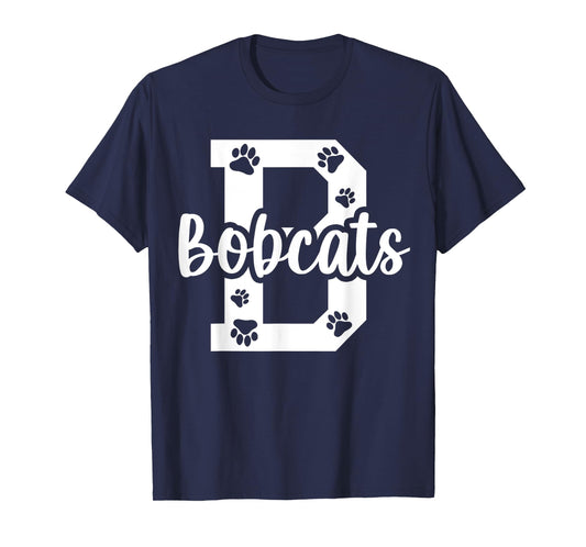 School Spirit Mascot Bobcats Back to School Teacher Student Men Women T-Shirt