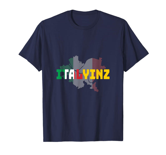 ITALYINZ Pittsburgh Black and Gold Italian Flag T-Shirt T-Shirt