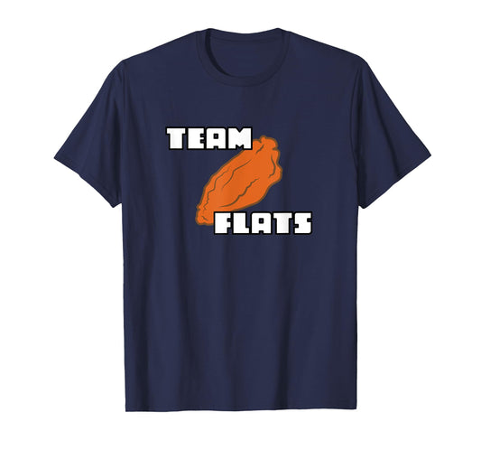 Buffalo Chicken Wing Team Flats and Drums T-Shirt