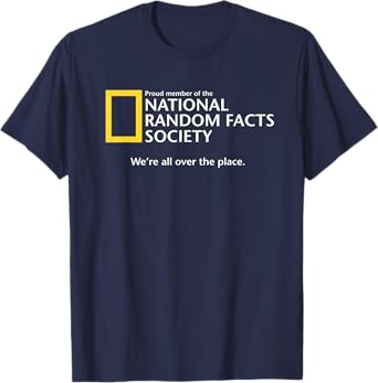 Funny National Random Facts Society for Odd Memory People T-Shirt