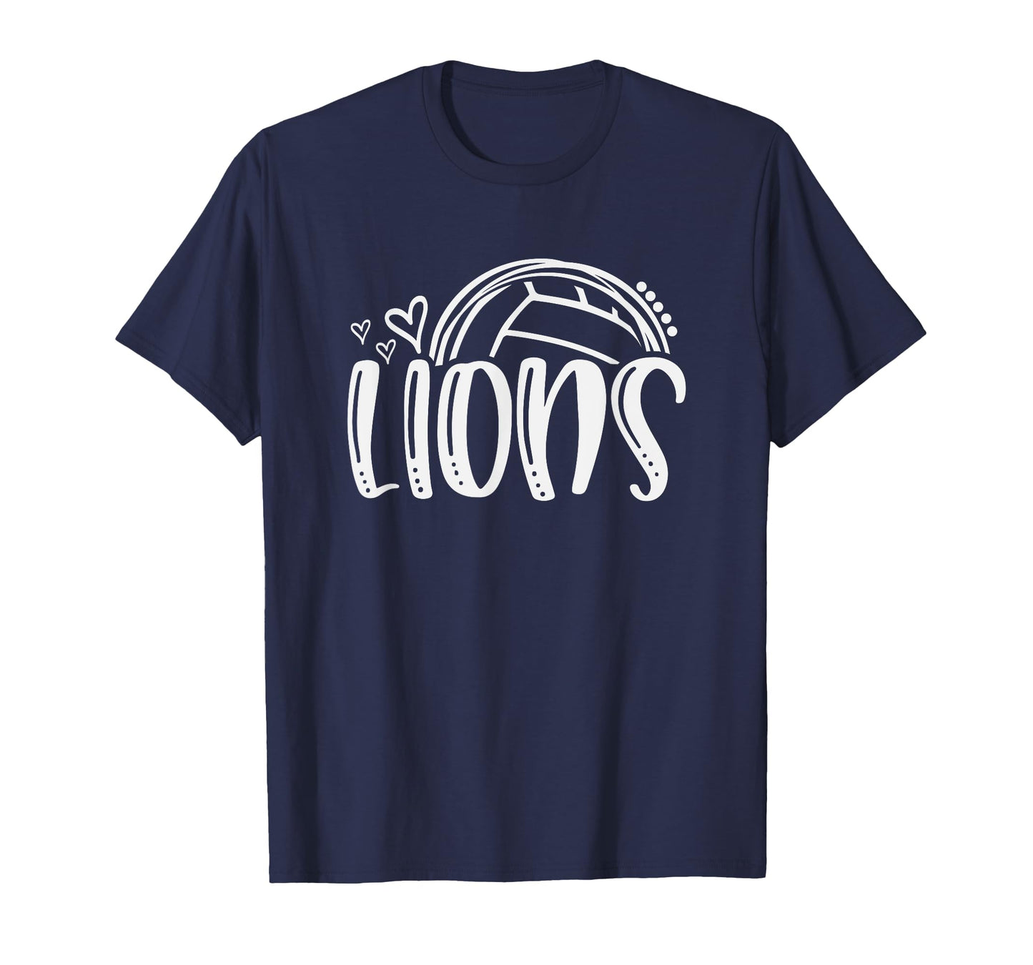 Volleyball Lions School Sports Fan Team Spirit T-Shirt