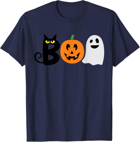 Funny Halloween Shirt. BOO Pumpkins Boys Girls Kids Costume T-Shirt