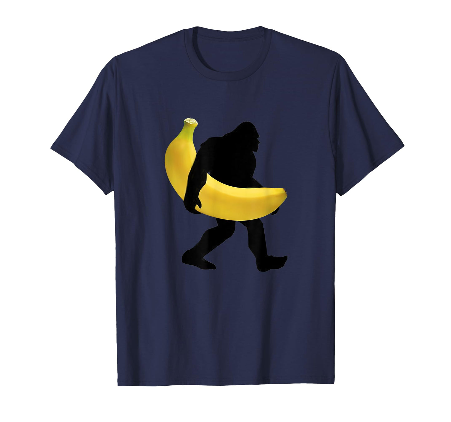 Bigfoot Carrying Banana Fruit Shirt Vegan SasQuatch Gorilla T-Shirt
