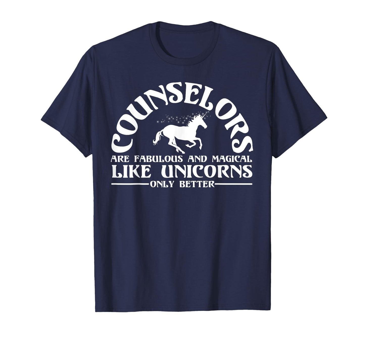 Funny Licensed Counselor Appreciation Unicorn Lover Humor T-Shirt