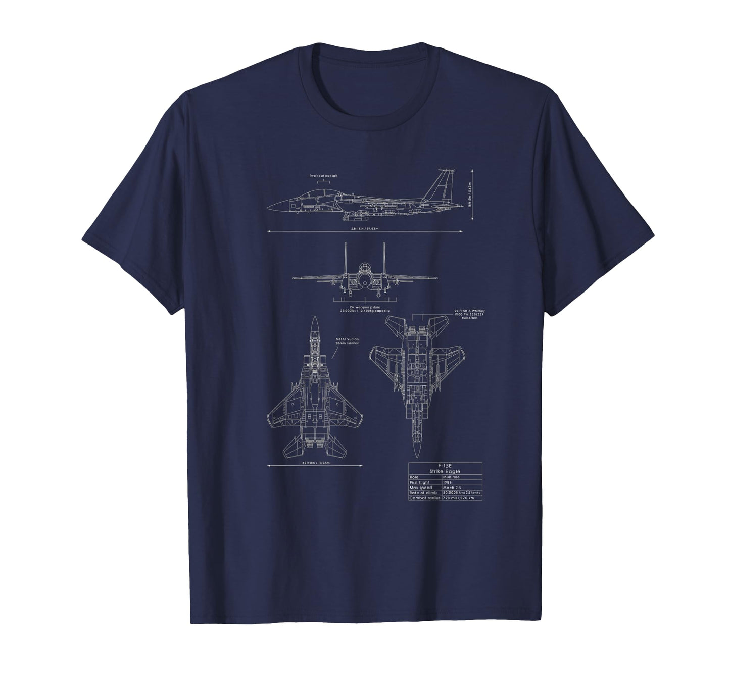 F-15E Strike Eagle Fighter Aircraft T-Shirt
