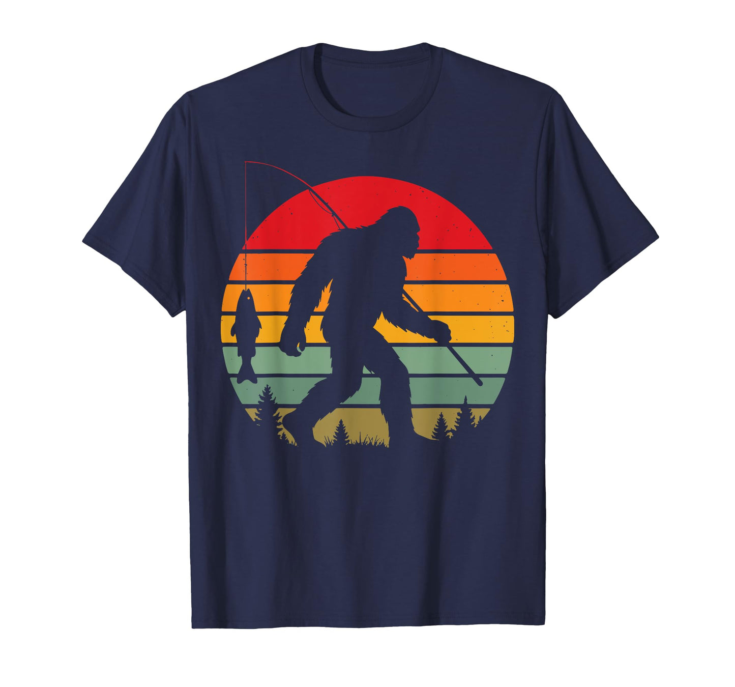 Bigfoot Fishing T-Shirt