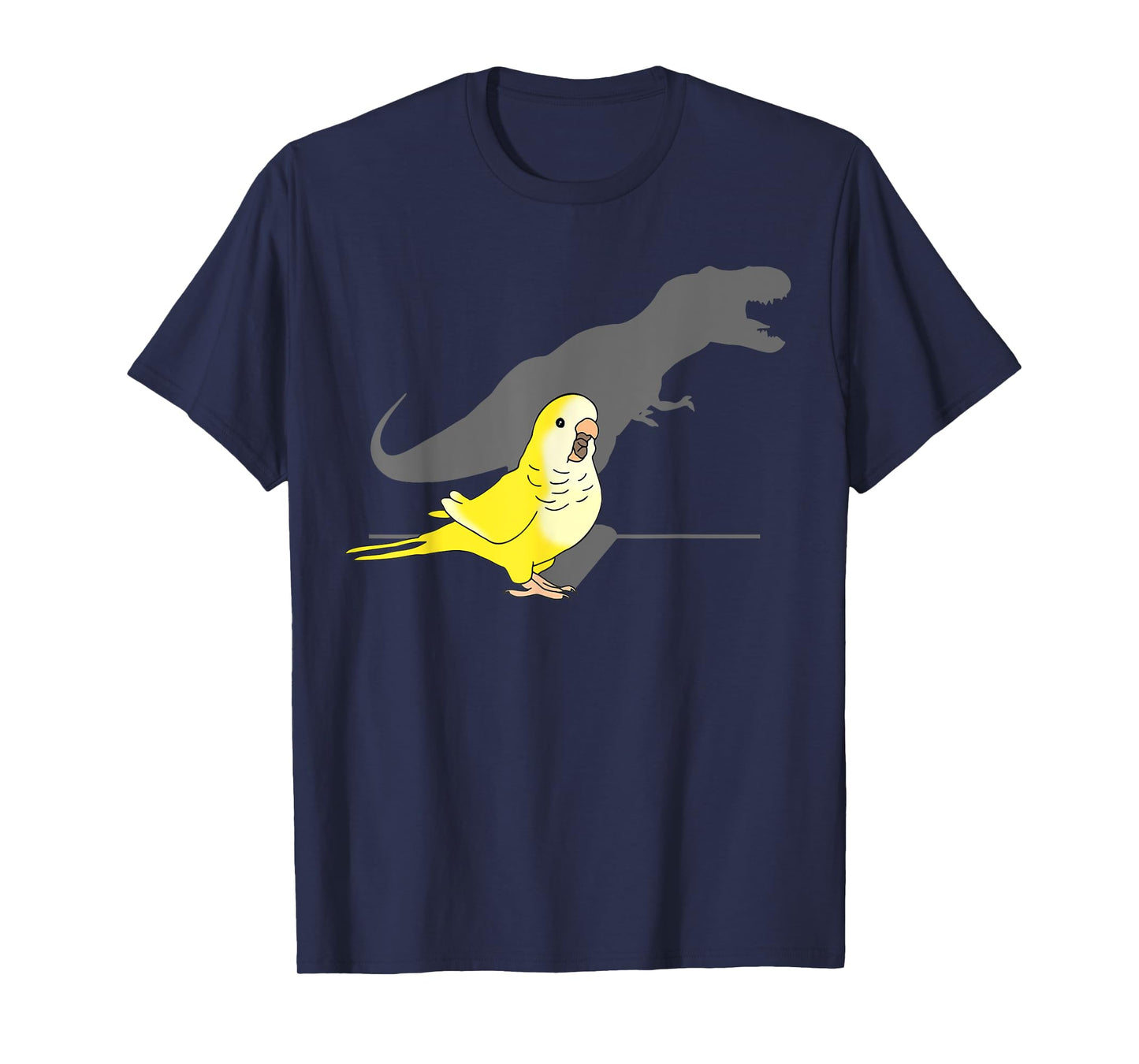 T-rex Yellow Lutino Monk Parakeet, Funny Birb memes Quaker T-Shirt