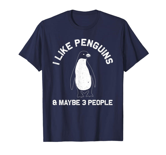Funny Penguin Gift For Adults Women Men Him Seabird Lovers T-Shirt