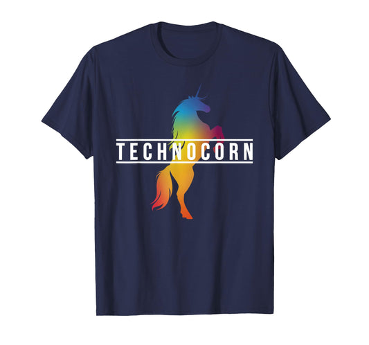 Dj I Technocorn I Techno Raver Music Festival Unicorn T-Shirt