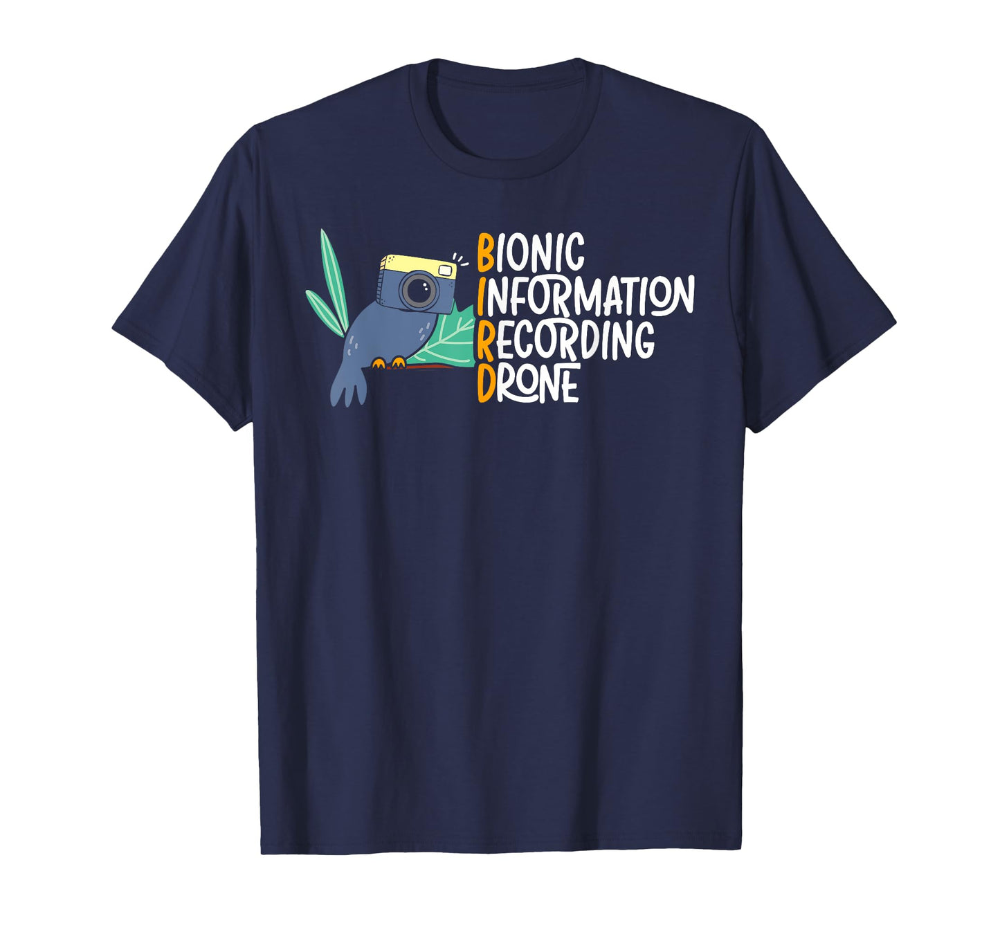 Bionic Information Recording Drone Bird Conspiracy Theory T-Shirt