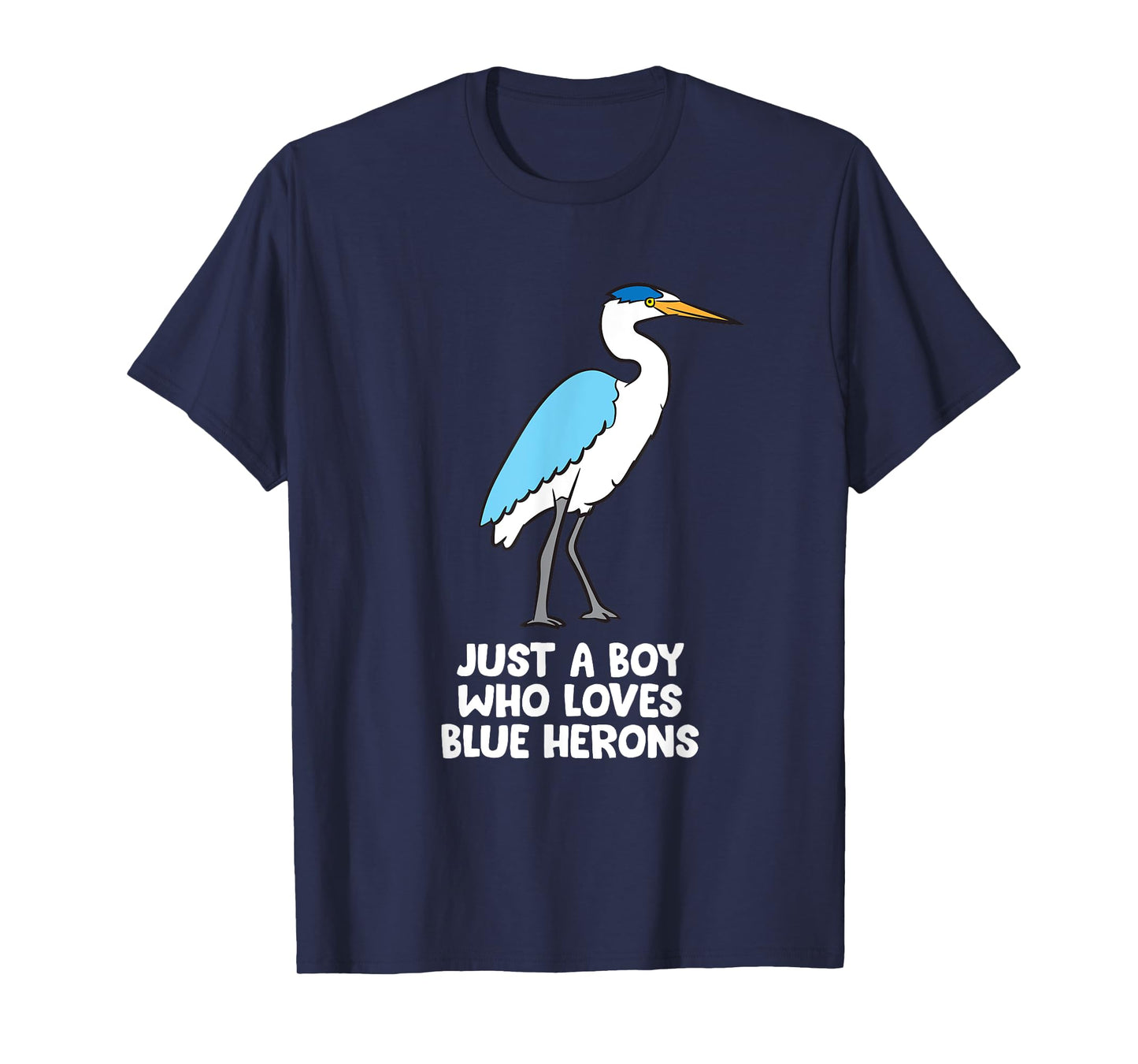 Just a Boy Who Loves Blue Herons T-Shirt