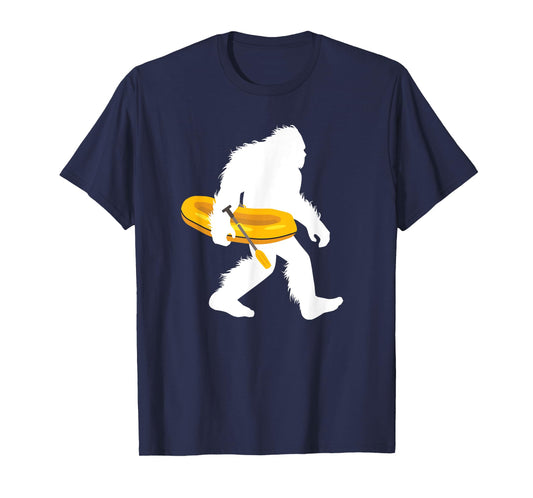 Bigfoot Carrying Rafting Boat Tubing Sasquatch With Raft T-Shirt