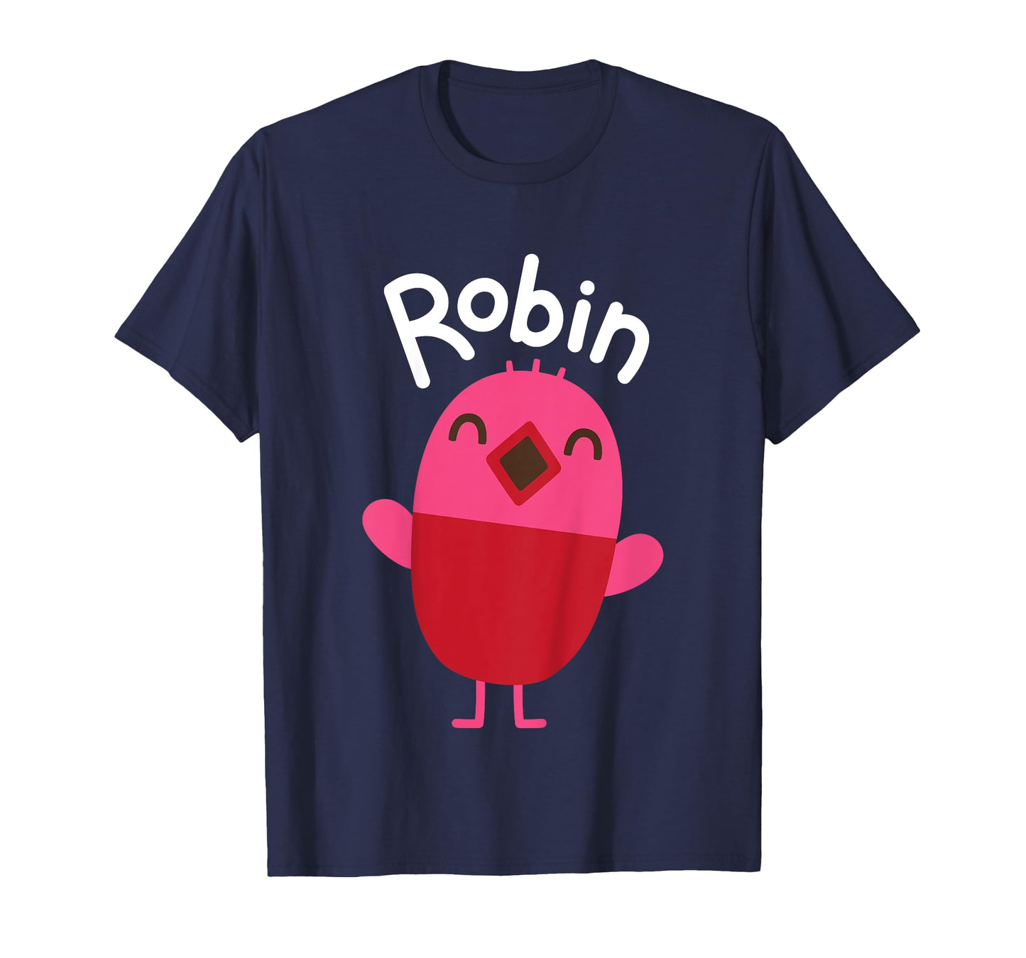 Sago Mini Robin Unisex-Kids Blue Cartoon Bird Character T-Shirt, Kids 2, Mandarin Collar, Short Sleeve, Modern Classic Fit, Polycotton, Machine Wash