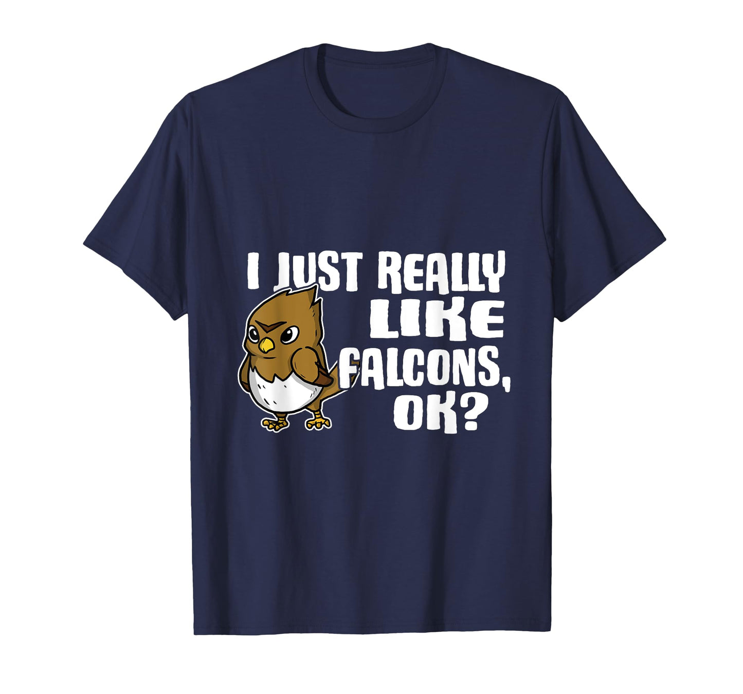 I Just Really Like Falcons Ok Funny Falcon Costume T-Shirt